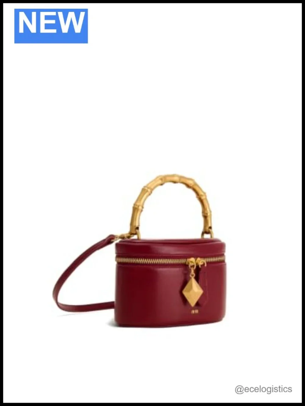 Vegan Leather Top Handle Satchel Bag with Detachable Strap